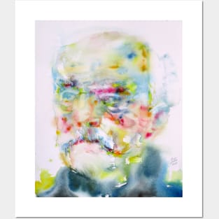 OTTO VON BISMARK - watercolor portrait Posters and Art